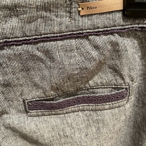 Anthropologie Pilcro Sz 2 Linen striped pants - Picture 9 of 12